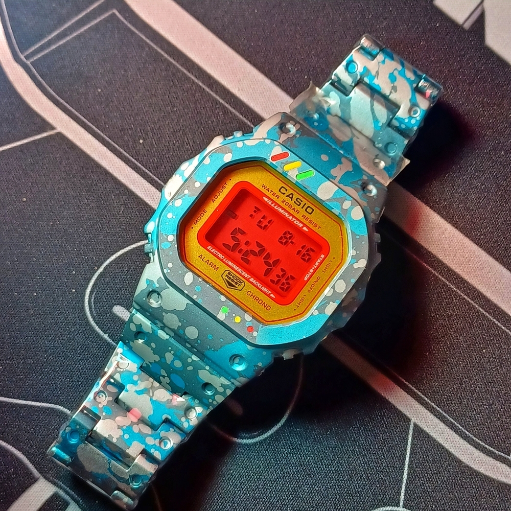 CASIO G-SHOCK DW5600 ( HAND PAINT )